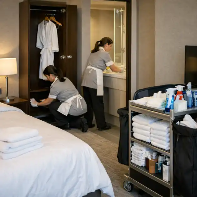 уборка в номере гостиницы | AuditBLOOM